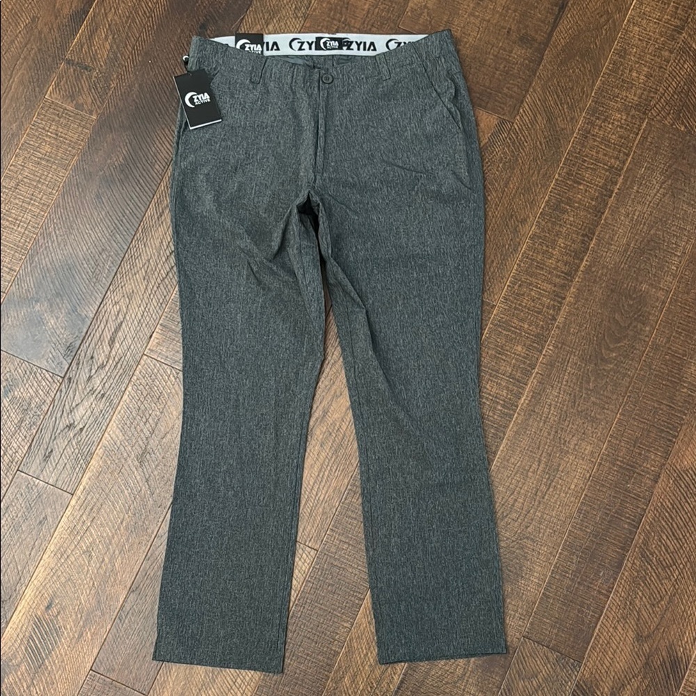 Zyia Men’s Dark Gray Clubhouse Trainer Pants Size Large
